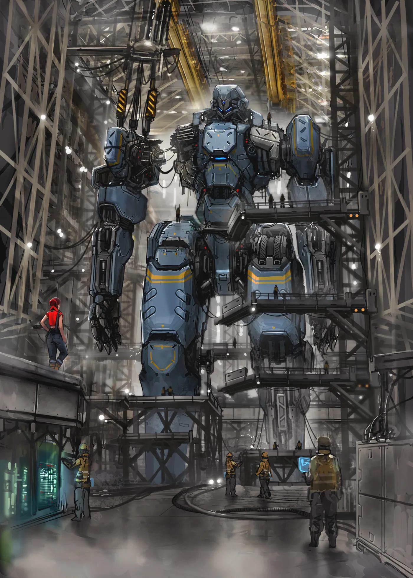 Mecha Nation robot superstructure key art